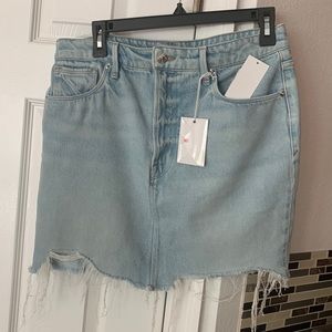 Good American blue skirt